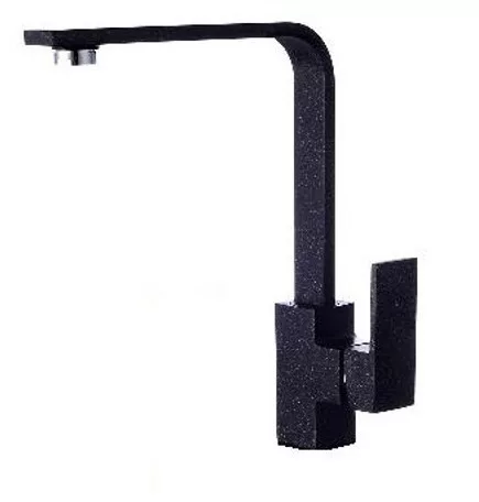 NERO N452C Gránit Mosogató + Design csaptelep + Adagoló + Dugóemelő (fekete - szemcsés)