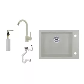   Evinion K615-45B Gránit Mosogató + Csap + Szifon + Pumpa (Bézs)