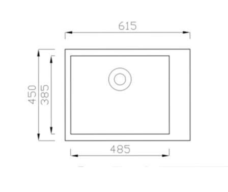 Evinion K615-45BI Gránit Mosogató + Csap + Szifon + Adagoló (Fehér)