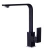 Laneo L725-43C Gránit Mosogató + Design Csap + Dugóemelő (fekete)