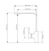 Laneo L725-43C Gránit Mosogató + Design Csap + Dugóemelő (fekete)