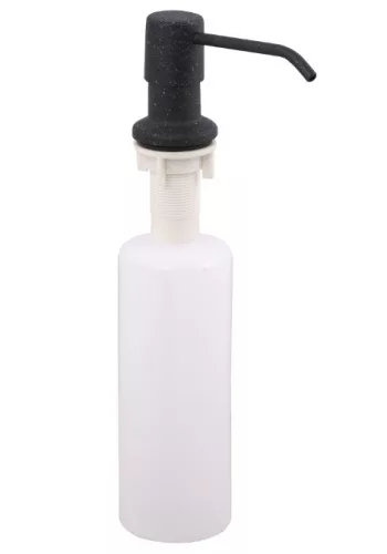 Laneo Zia 665-43C Gránit Mosogató + Csap + Szifon + Adagoló (Fekete)