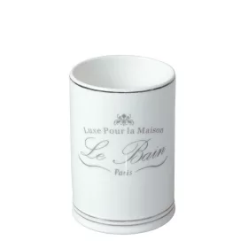   Yoka Home Vintage porcelán fogkefetartó kerek - törtfehér