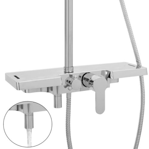 Yoka Oslo többfunkciós zuhanyrendszer csapteleppel - króm