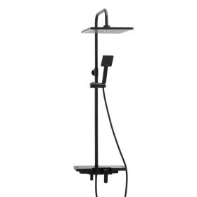   Yoka Oslo-30 többfunkciós zuhanyrendszer csapteleppel - fekete