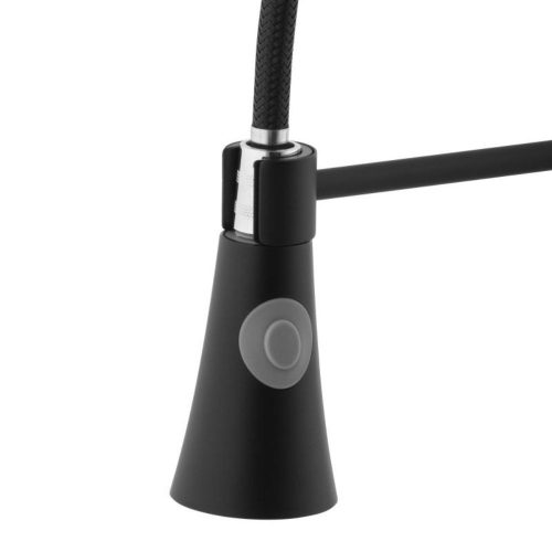 Yoka Fiesto multifunkcionális flexibilis zuhanyfejes csaptelep - fekete