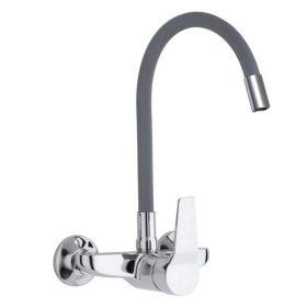   Yoka hajlítható flexibilis fali mosogató / mosdó csaptelep - Szürke