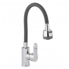 Yoka Pogo elasztikus mosogató csaptelep - Szürke