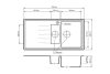 Solarys J995-50C Gránit Mosogató + Design Csap + Dugóemelő + Adagoló (fekete)