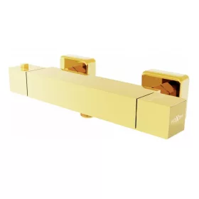 Mexen Cube termosztátos zuhany csaptelep - arany (77200-50)