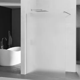   Mexen Kioto walk-in zuhanyfal - tejüveg / króm profil - 80 cm (800-080-101-01-30)