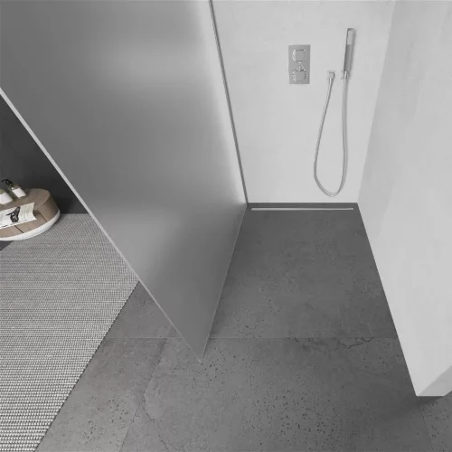 Mexen Kioto walk-in zuhanyfal - tejüveg / króm profil - 80 cm (800-080-101-01-30)