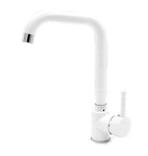 Gránit mosogató NERO Arriva + Steel csaptelep + adagoló + dugókiemelő (fehér)