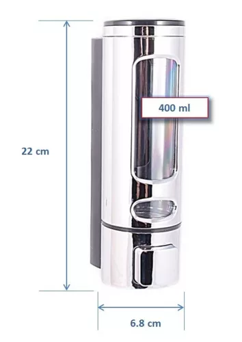 Gamma fali szappanadagoló - 400ml - króm