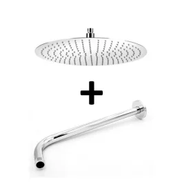   Gamma Slim esőztető fejzuhany - 30 cm - kerek + LP05 fali zuhanykar 32 cm