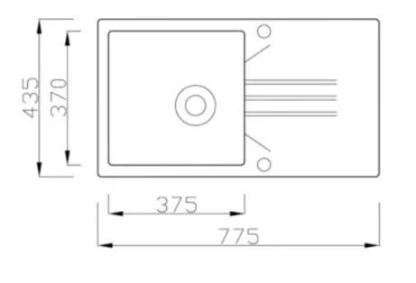 Gránit Mosogató EOS Evinion + kihúzható fejes Linea csaptelep + dugókiemelő (bézs)