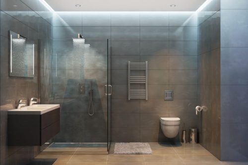 Ecoradco törölközőszárító radiátor 40 x 70 cm (króm)