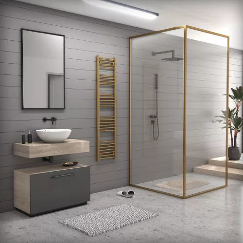 Ecoradco törölközőszárító radiátor 40 x 170 cm (arany)