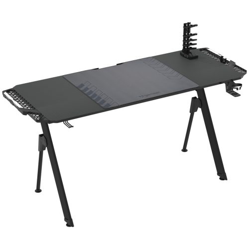 Gamer asztal LED világítással karbonszálas bevonat 156cm FALCON 1.4