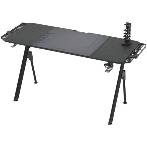 Gamer asztal LED világítással karbonszálas bevonat 156cm FALCON 1.4