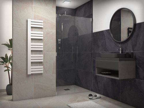 Weberg Ervin design törölközőszárító radiátor 140x40 cm (fehér)