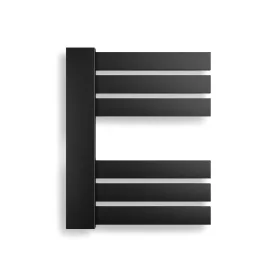   Weberg Ervin design törölközőszárító radiátor 50x40 cm (fekete)