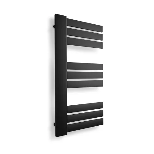 Weberg Ervin design törölközőszárító radiátor 80x40 cm (fekete)