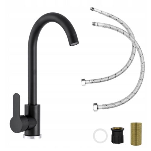 Gamma Deco mosogató csaptelep - fekete (matt)