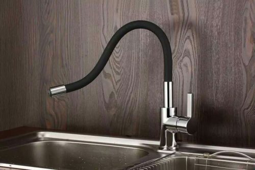 FLEXI Elasztikus Mosogató Csaptelep - Hajlítható - Fekete