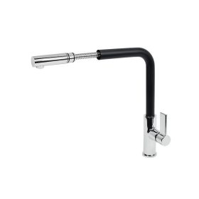   LINEA gránit mosogató Csaptelep - Kihúzható fejjel (fekete)