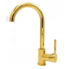 Gamma Gold Magasított Mosogató Csaptelep - Arany