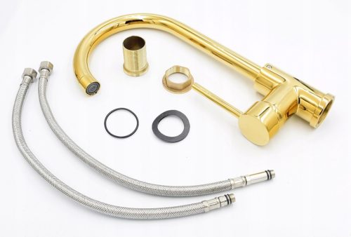 Gamma Gold Magasított Mosogató Csaptelep - Arany