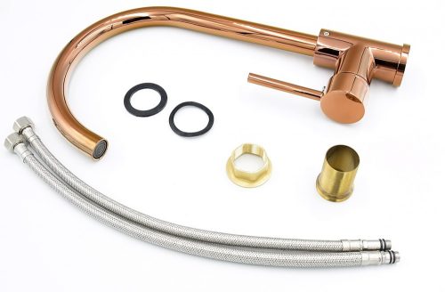 Gamma Rose-Gold magasított mosogató csaptelep - (rose gold)