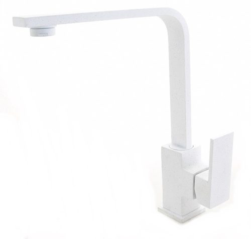 Nero Master Gránit Mosogató + Design Csaptelep + Dugóemelő + Design Adagoló (fehér)