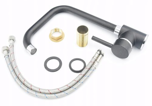 Gamma Steel Mosogató Csaptelep - Fekete (szemcsés)