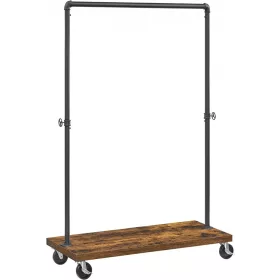 Rusztikus / Industrial ruhatartó állvány görgőkkel 