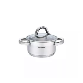   Klausberg Premium lábos 2.6L, Ø18 cm- rozsdamentes acél, edzett üveg fedő (KB-7123)