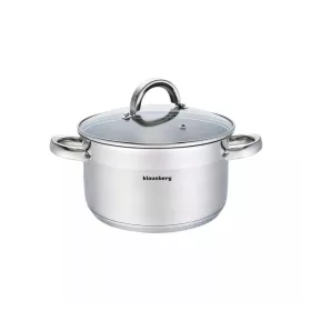   Klausberg Premium lábos 3.5L, Ø20 cm- rozsdamentes acél, edzett üveg fedő (KB-7124)