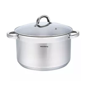   Klausberg Premium fazék 14L, Ø32 cm- rozsdamentes acél, edzett üveg fedő (KB-7130)