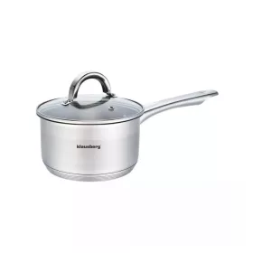   Klausberg Premium szószosedény 2.6L, Ø18 cm- rozsdamentes acél, edzett üveg fedő (KB-7134)