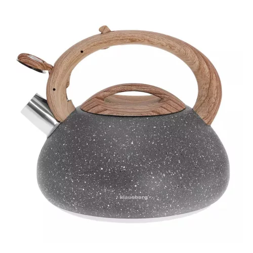 Klausberg teáskanna, sípszóval - 2.7L - szürke (KB-7250)