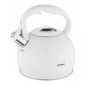   Kinghoff teáskanna, sípszóval, fehér gránit mintás, 3.0L (KB-7265)