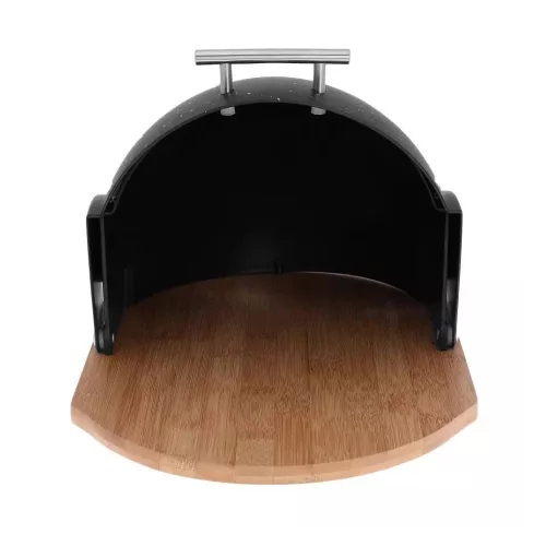 Klausberg Premium kenyértartó - rozsdamentes acél / bambusz (KB-7277)