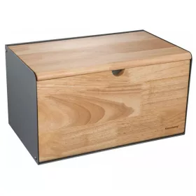   Klausberg Premium kenyértartó - rozsdamentes acél / tölgy (KB-7395)