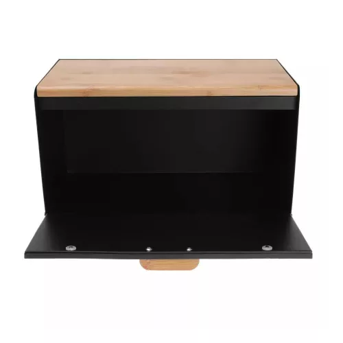 Klausberg Premium kenyértartó - rozsdamentes acél / bambusz (KB-7425)