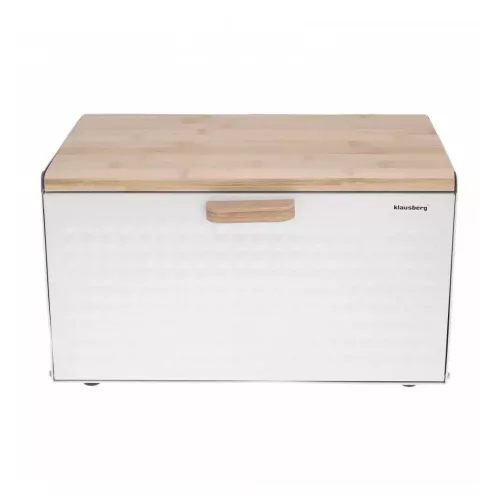 Klausberg Premium kenyértartó - rozsdamentes acél / bambusz (KB-7427)