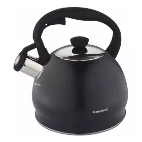   Klausberg teáskanna, sípszóval, fekete matt, 2.0L (KB-7428)