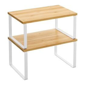   Konyhai kiegészító tároló polc / állvány - 2db - 60 x 19.5 cm (fehér)