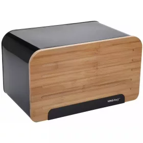   Kinghoff Premium kenyértartó - rozsdamentes acél / fa (KH-1071)