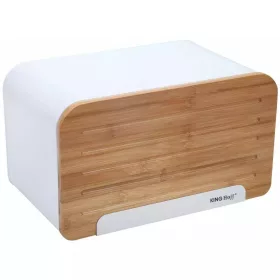   Kinghoff Premium kenyértartó - rozsdamentes acél / fa (KH-1072)
